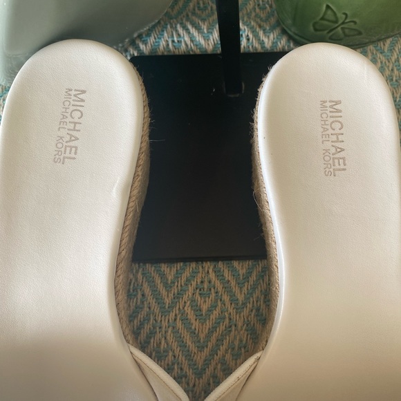 Michael Kors Wedges (White) w/Silver Hardware - Picture 8 of 12